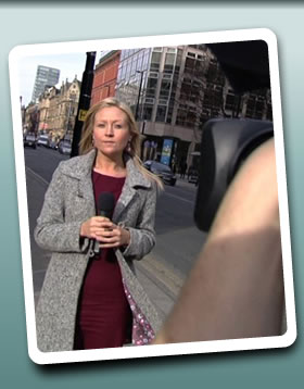 Rebecca Pukiello on location
